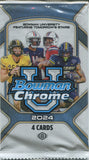 2024 Bowman Chrome University Football Hobby, Pack