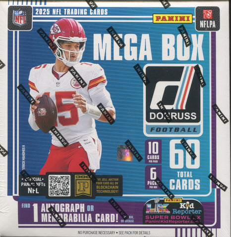 2025 Panini Donruss Football Mega, Box (Red Wave Parallels)