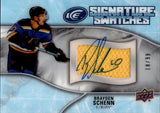 2018-19 Brayden Schenn Upper Deck UD ICE SIGNATURE SWATCHES 18/99 AUTOGRAPH JERSEY AUTO #SW-BS St. Louis Blues