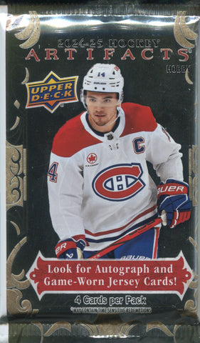 2024-25 Upper Deck Artifacts Hockey Hobby, Pack