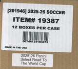 2025-26 Panini Select Road To FIFA World Cup 2026 Soccer Hobby, 12 Box Case *RELEASES 7/24*