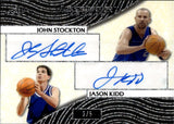 2026 John Stockton Jason Kidd Leaf Ultimate Sports Signatures DUAL SIGNATURES AUTOGRAPH 3/5 AUTO #US2-12 Jazz Mavericks