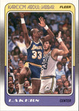 1988-89 Kareem Abdul-Jabbar Fleer #64 Los Angeles Lakers