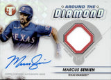 2023 Marcus Semien Topps Pristine AROUND THE DIAMOND AUTOGRAPH RELIC AUTO #ADR-MS Texas Rangers