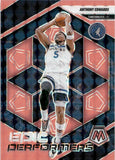 2024-25 Anthony Edwards Panini Mosaic EPIC PERFORMERS RED FLUORESCENT 30/75 #9 Minnesota Timberwolves