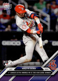 2024 Masyn Winn Topps NOW PURPLE ROOKIE 6/25 RC 1ST CAREER EXTRA-INNING HR #310 St. Louis Cardinals