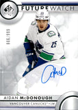 2023-24 Aidan McDonough Upper Deck SP Authentic FUTURE WATCH AUTOGRAPH ROOKIE 886/999 AUTO RC #144 Vancouver Canucks