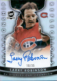 2022-23 Larry Robinson Upper Deck The Cup CHAMPIONSHIP REFLECTIONS AUTOGRAPH 10/35 AUTO #CR-LR Montreal Canadiens