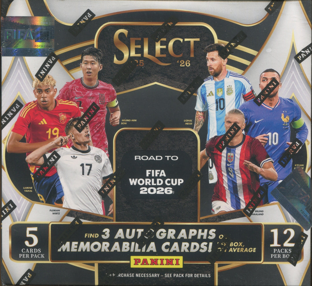 2025-26 Panini Select Road To FIFA World Cup 2026 Soccer Hobby, Box