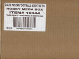 2024 Panini Prizm Football Hobby, 20 Mega Box Case