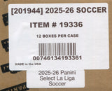 2025-26 Panini Select La Liga Soccer Hobby, 12 Box Case