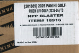 2025 Panini Prizm LIV Golf Blaster, 20 Box Case