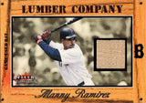 2003 Manny Ramirez Fleer Tradition LUMBER COMPANY GAME-USED BAT Boston Red Sox