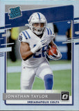 2020 Jonathan Taylor Donruss Optic HOLO SILVER PREVIEW RATED ROOKIE RC #P-317 Indianapolis Colts