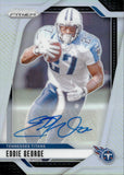 2024 Eddie George Panini Prizm SILVER PRIZM AUTOGRAPH AUTO #285 Tennessee Titans
