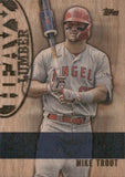 2024 Mike Trout Topps HEAVY LUMBER #HL-10 Los Angeles Angels