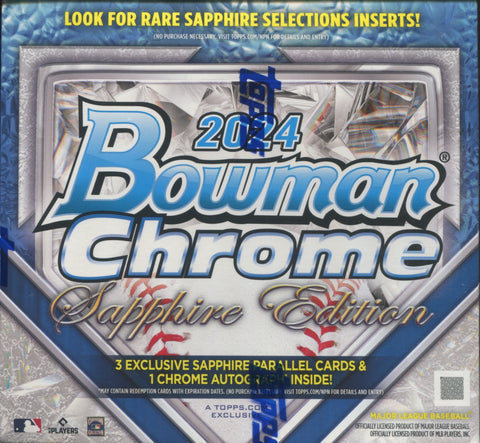 2024 Bowman Chrome Sapphire Baseball Hobby, Box