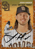 2023 Josh Hader Topps Chrome Platinum Anniversary TOILE ORANGE & WHITE REFRACTOR 20/25 #130 San Diego Padres