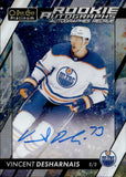 2023-24 Vincent Desharnais OPC Platinum COSMIC ROOKIE AUTOGRAPH 21/65 RC AUTO #R-VD Edmonton Oilers