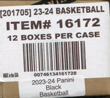 2023-24 Panini Black Basketball Hobby, 12 Box Case