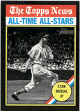 2025 Stan Musial Topps Heritage THE TOPPS NEWS ALL-TIME ALL-STARS BLACK #350 St. Louis Cardinals