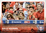 2015 Phillippe Aumont Topps Update RALLY SQUIRREL SP PHOTO VARIATION #US318 Philadelphia Phillies