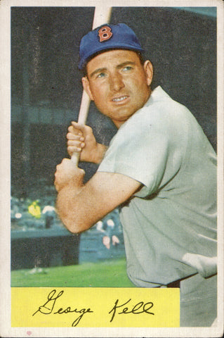 1954 George Kell Bowman #50 Boston Red Sox BV $40