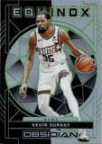 2023-24 Kevin Durant Panini Obsidian EQUINOX ELECTRIC ETCH GREEN 18/25 #25 Phoenix Suns