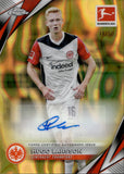 2024-25 Hugo Larsson Topps Chrome Bundesliga GOLD LAVA REFRACTOR AUTOGRAPH 11/50 AUTO #BA-HL Eintracht Frankfurt