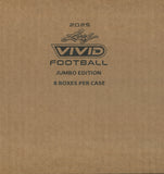 2025 Leaf Vivid Football Jumbo, 8 Box Case