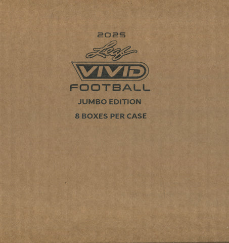 2025 Leaf Vivid Football Jumbo, 8 Box Case *RELEASES 10/1*