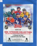 2025-26 Topps NHL Sticker Collection Hockey Hobby, Pack