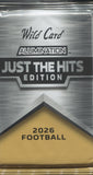 2026 Wild Card Alumination Just The Hits Football Hobby Jumbo, Pack
