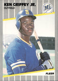 1989 Ken Griffey Jr. Fleer ROOKIE SEATTLE MARINERS #548 1