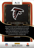 2024 Michael Penix Jr. Panini Select PREMIER LEVEL ORANGE SHOCK PRIZM ROOKIE 227/399 RC #110 Atlanta Falcons