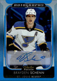 2021-22 Brayden Schenn OPC Platinum BLUE RAINBOW AUTO AUTOGRAPH #BA-BR St. Louis Blues