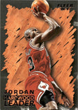 1996-97 Michael Jordan Fleer HARDWOOD LEADER #123 Chicago Bulls 1