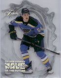 2025-26 Dalibor Dvorsky Fleer Flair WAVE OF THE FUTURE ROOKIE RC #WF-1 St. Louis Blues