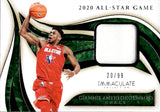2019-20 Giannis Antetokounmpo Panini Immaculate ALL-STAR JERSEY 20/99 RELIC #SE-GIA Milwaukee Bucks