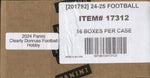 2024 Panini Clearly Donruss Football Hobby, 16 Box Case