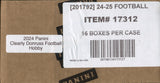 2024 Panini Clearly Donruss Football Hobby, 16 Box Case
