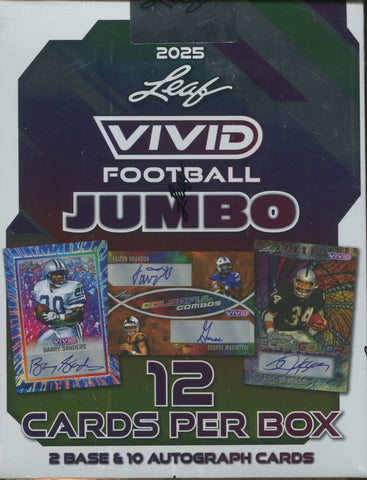 2025 Leaf Vivid Football Jumbo, Box *RELEASES 10/1*