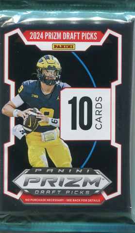 2024 Panini Prizm Draft Picks Collegiate Football Hobby, Pack