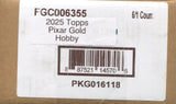 2025 Topps Pixar Gold Hobby, 6 Box Case