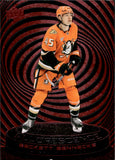 2025-26 Beckett Sennecke Upper Deck SERIES 2 FLUORESCENCE RED ROOKIE RC #F-40 Anaheim Ducks