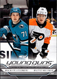 2024-25 Macklin Celebrini Matvei Michkov Upper Deck SERIES 2 YOUNG GUNS CHECKLIST ROOKIE RC #500 San Jose Sharks Philadelphia Flyers 2