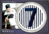 2012 Mickey Mantle Topps SERIES ONE COMMEMORATIVE RETIRED NUMBER PATCH #RN-MM New York Yankees