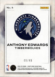 2024-25 Anthony Edwards Panini Court Kings WATER COLOR VIOLET 48/49 #4 Minnesota Timberwolves