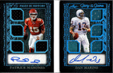 2025 Patrick Mahomes Dan Marino Leaf Glory of the Game PAGES IN HISTORY DUAL QUAD JERSEY AUTO 1/2 AUTOGRAPH RELIC BOOKLET #PH-6 Chiefs Dolphins