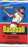 2026 Topps Heritage Baseball Hobby, Pack